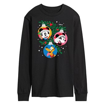 Disney's Mickey Mouse & Friends Men's Long Sleeve Graphic Tee