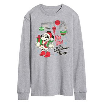 Disney's Men's Yoo Hoo It's Christmas Long-sleeved Tee