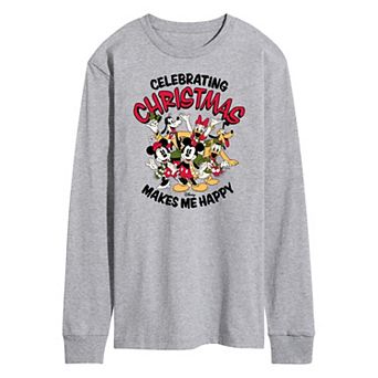 Disney's Men's Celebrating Christmas Long-sleeved Tee