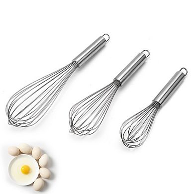 Stainless Steel Whisk; Cooking Mixer; Whisk For Blending; Beating And Stirring; Enhanced Version Balloon Wire Whisk; Kitchen Gadget