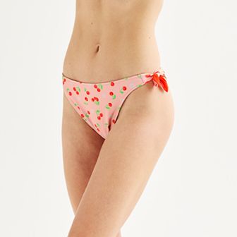 Juniors' Ninety-Nine° Reversible Side Knot Swim Bottoms