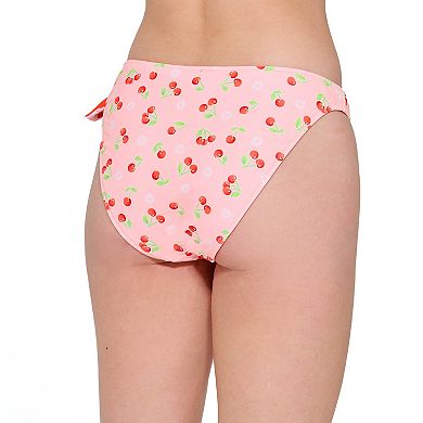 Juniors' Ninety-Nine° Reversible Side Knot Swim Bottoms