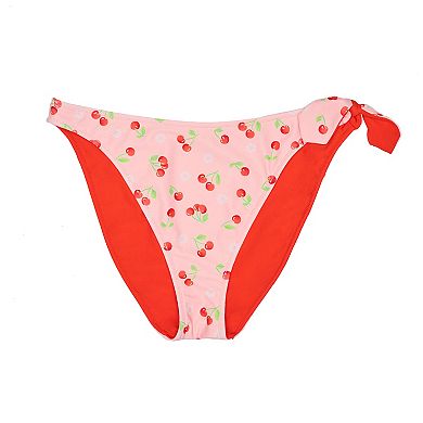 Juniors' Ninety-Nine° Reversible Side Knot Swim Bottoms