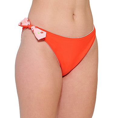 Juniors' Ninety-Nine° Reversible Side Knot Swim Bottoms