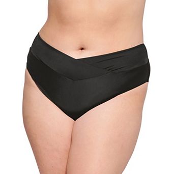 Juniors' Plus Size Ninety-Nine° High Wasited Swim Bottoms
