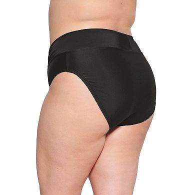 Juniors' Plus Size Ninety-Nine° High Wasited Swim Bottoms