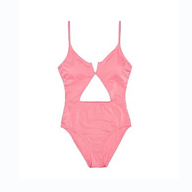 Juniors' Ninety-Nine° V-Wire One-Piece Swimsuit