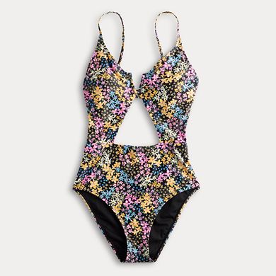 Juniors' Ninety-Nine° V-Wire One-Piece Swimsuit