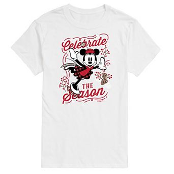 Disney's Minnie Mouse Men's Celebrate The Season Graphic Tee
