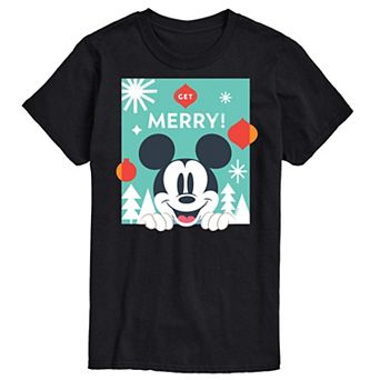 Disney's Mickey Mouse Men's Get Merry Graphic Tee