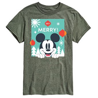 Disney's Mickey Mouse Men's Get Merry Graphic Tee