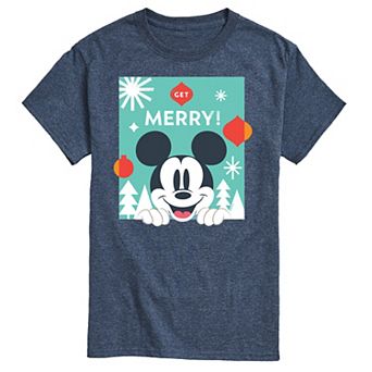 Disney's Mickey Mouse Men's Get Merry Graphic Tee