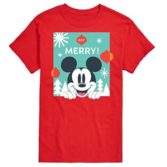 Disney's Mickey Mouse Men's Get Merry Graphic Tee