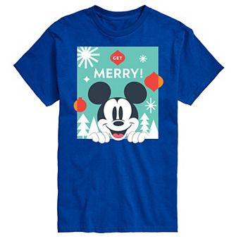 Disney's Mickey Mouse Men's Get Merry Graphic Tee