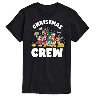 Disney's Mickey Mouse & Friends Men's Christmas Crew Graphic Tee