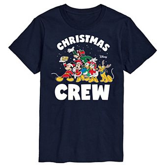 Disney's Mickey Mouse & Friends Men's Christmas Crew Graphic Tee