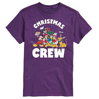 Disney's Mickey Mouse & Friends Men's Christmas Crew Graphic Tee