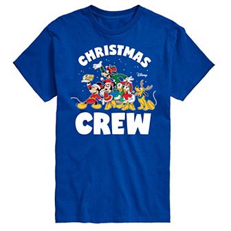 Disney's Mickey Mouse & Friends Men's Christmas Crew Graphic Tee