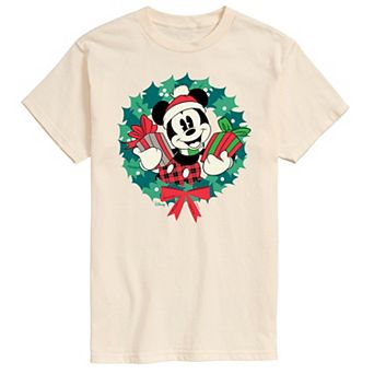 Disney's Mickey Mouse Men's Wreath Graphic Tee