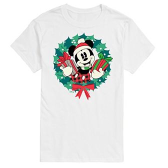 Disney's Mickey Mouse Men's Wreath Graphic Tee
