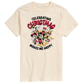 Disney Men's Celebrating Christmas Tee