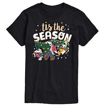 Disney's Mickey Mouse & Friends Men's Tis The Season Graphic Tee