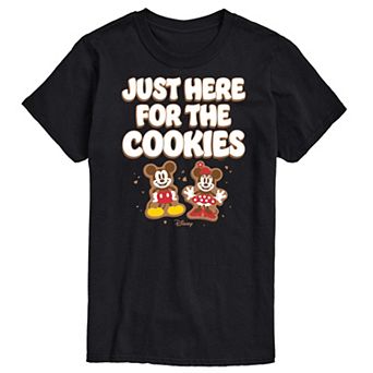 Disney's Mickey & Minnie Mouse Men's Just Here For The Cookies Graphic Tee
