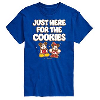 Disney's Mickey & Minnie Mouse Men's Just Here For The Cookies Graphic Tee