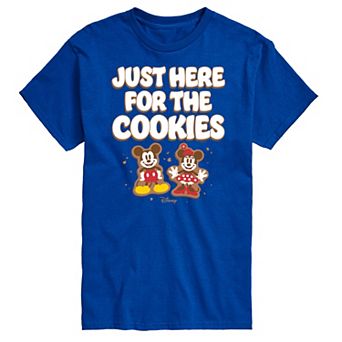 Disney's Mickey & Minnie Mouse Men's Just Here For The Cookies Graphic Tee
