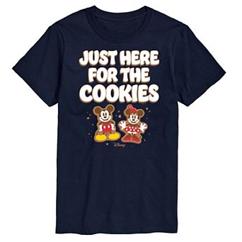 Disney's Mickey & Minnie Mouse Men's Just Here For The Cookies Graphic Tee