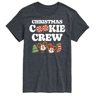 Disney's Mickey & Minnie Mouse Men's Christmas Cookie Crew Graphic Tee