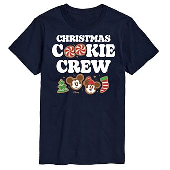 Disney's Mickey & Minnie Mouse Men's Christmas Cookie Crew Graphic Tee