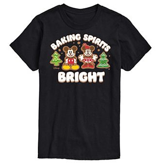 Disney's Mickey & Minnie Mouse Men's Baking Spirits Bright Graphic Tee