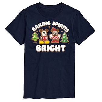 Disney's Mickey & Minnie Mouse Men's Baking Spirits Bright Graphic Tee