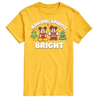 Disney's Mickey & Minnie Mouse Men's Baking Spirits Bright Graphic Tee