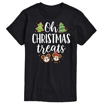 Disney's Mickey & Minnie Mouse Men's Oh Christmas Treats Graphic Tee