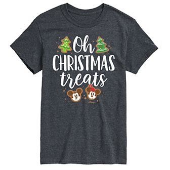 Disney's Mickey & Minnie Mouse Men's Oh Christmas Treats Graphic Tee