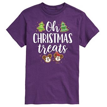 Disney's Mickey & Minnie Mouse Men's Oh Christmas Treats Graphic Tee