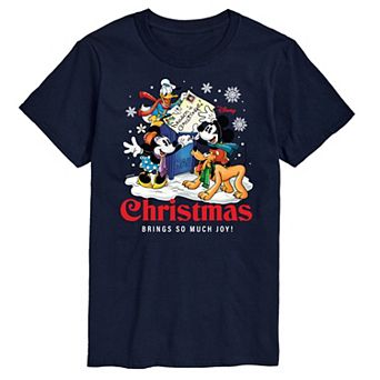 Disney's Mickey Mouse & Friends Men's Christmas Brings So Much Joy Graphic Tee