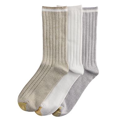 Women's GOLDTOE® 3-Pack Ultra Soft Verona Crew Socks