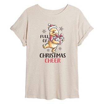 Disney's Winnie The Pooh Women's Full Of Christmas Cheer Tee