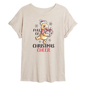 Disney's Winnie The Pooh Women's Full Of Christmas Cheer Tee