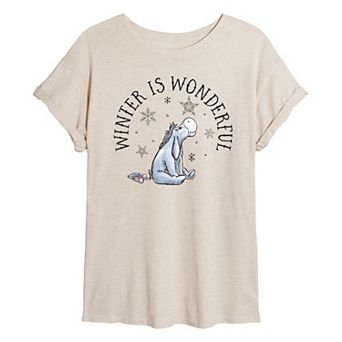 Disney's Winnie The Pooh Women's Winter Is Wonderful Tee