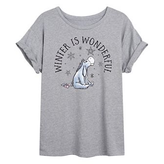 Disney's Winnie The Pooh Women's Winter Is Wonderful Tee