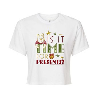 Disney's Winnie The Pooh Women's Time For Presents Tee