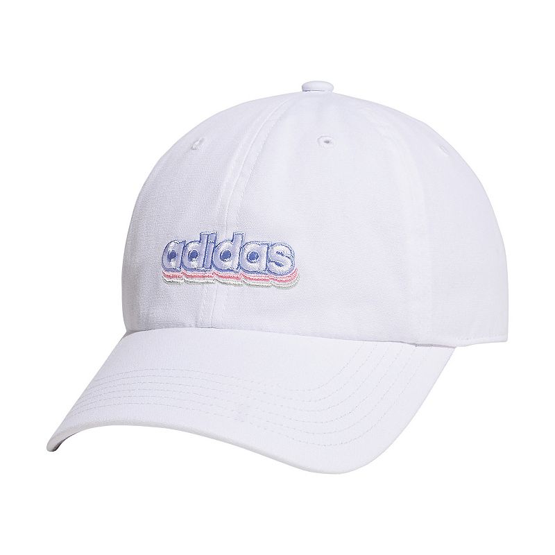 Women's adidas Saturday 2.0 Graphic Baseball Cap, White