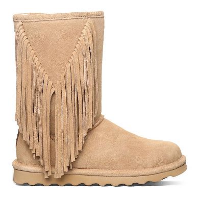 bearpaw fringe boots