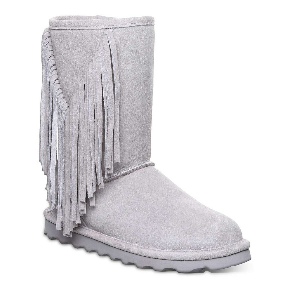 bearpaw fringe boots