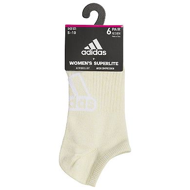 Women's adidas Superlite Classic 6-Pack No Show Socks