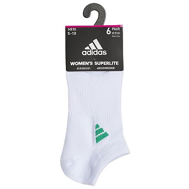 Women's adidas Superlite 3.0 6-Pack No Show Socks